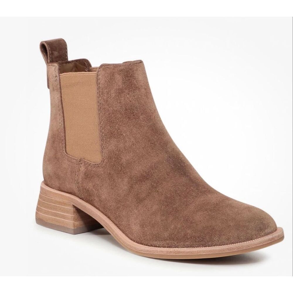 Tory Burch Chelsea Casual 35MM Suede Bootie | Tan in 7.5